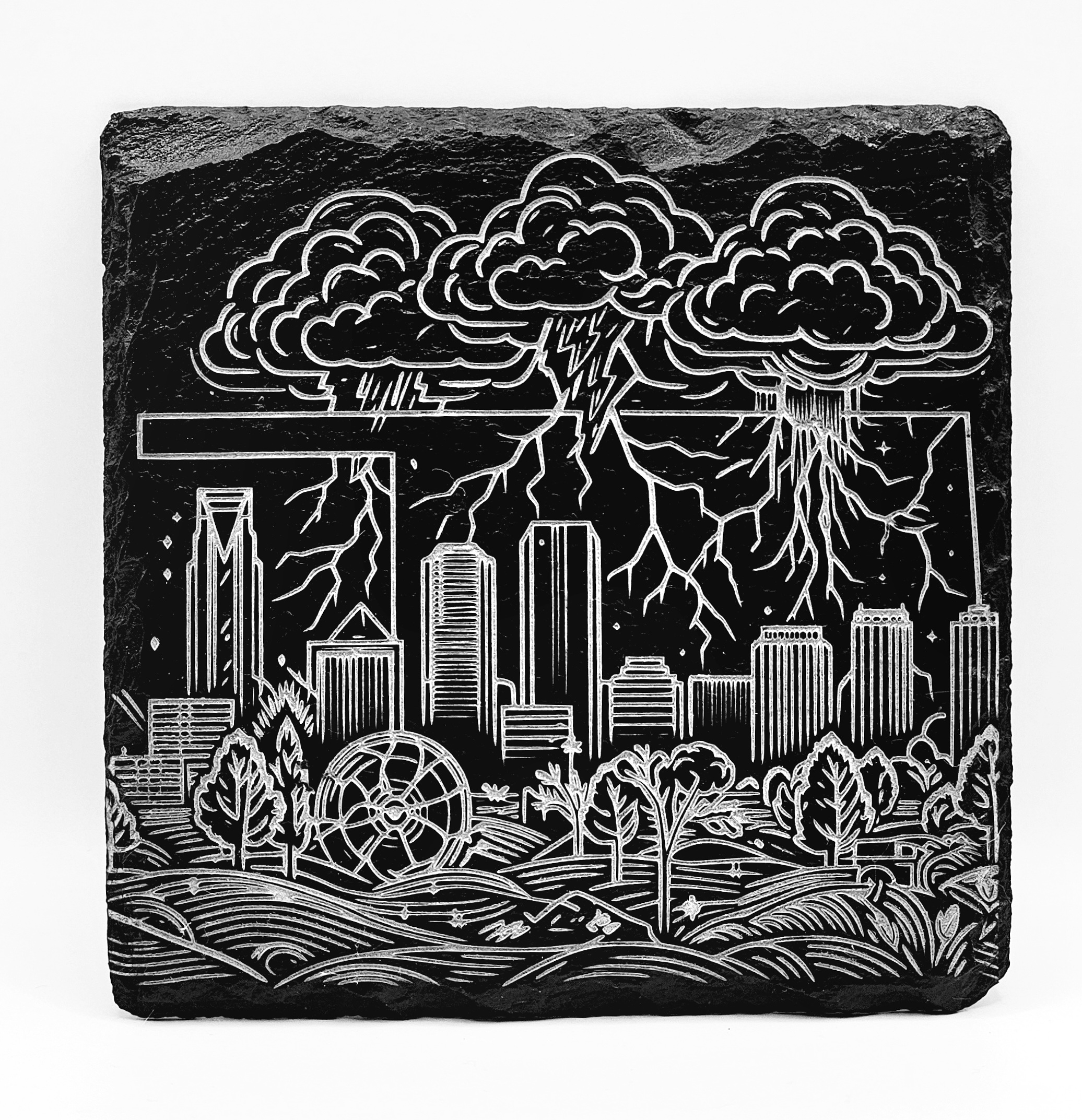 Engraved Tile - Custom ceramic engraving